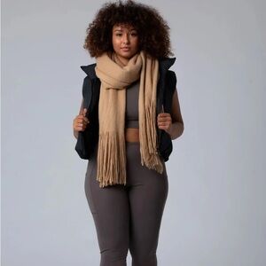 Elegant Heathered Cappuccino Scarf